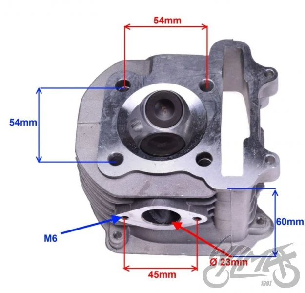 Głowica GY6 150 cc, komora 57 mm — STD00406 — ujęcie 2