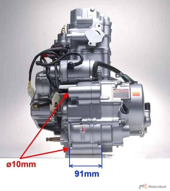 Silnik kpl. ATV 250ST-9E 167 mm woda — ujęcie 5