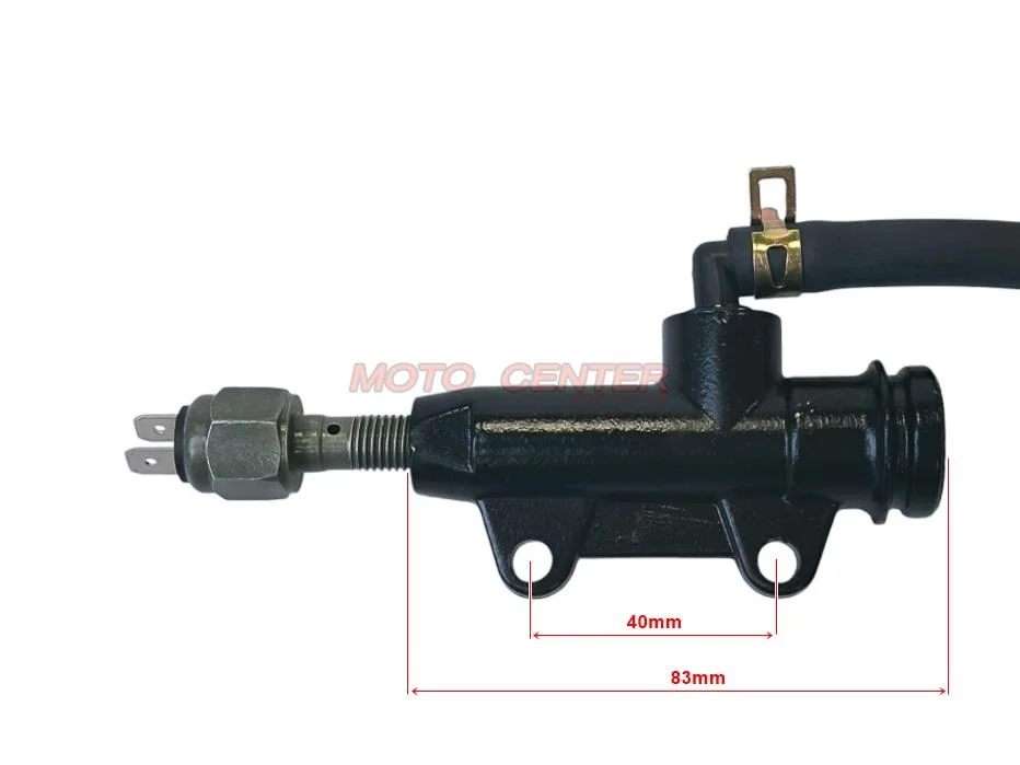 Pompa hamulca tył nożna ze zbiornikiem Keeway TX moc. 40 mm adaptacja Derbi Rieju — ujęcie 2