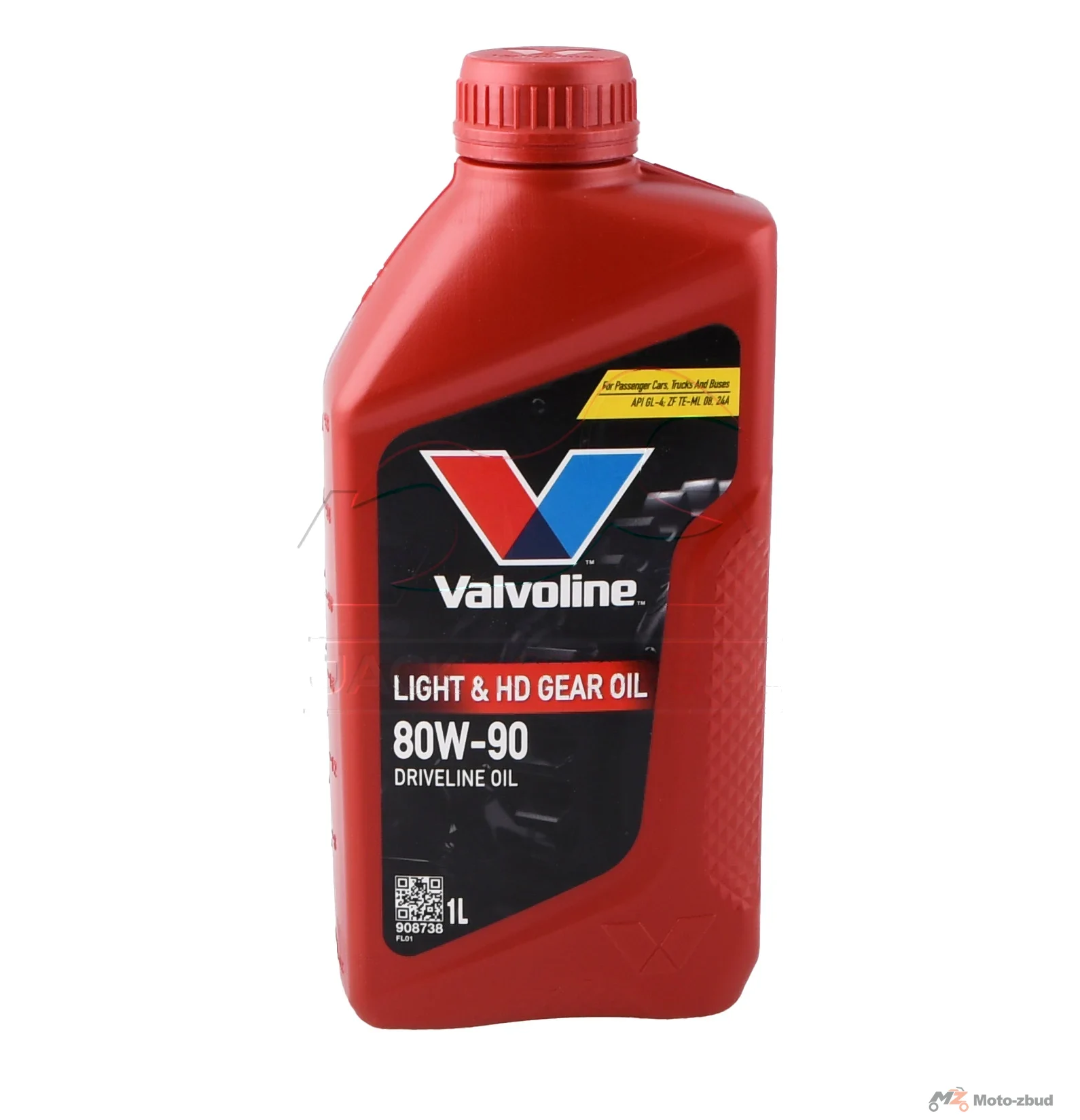 Olej przekładniowy Valvoline light & hd gear oil 80W90 1 l