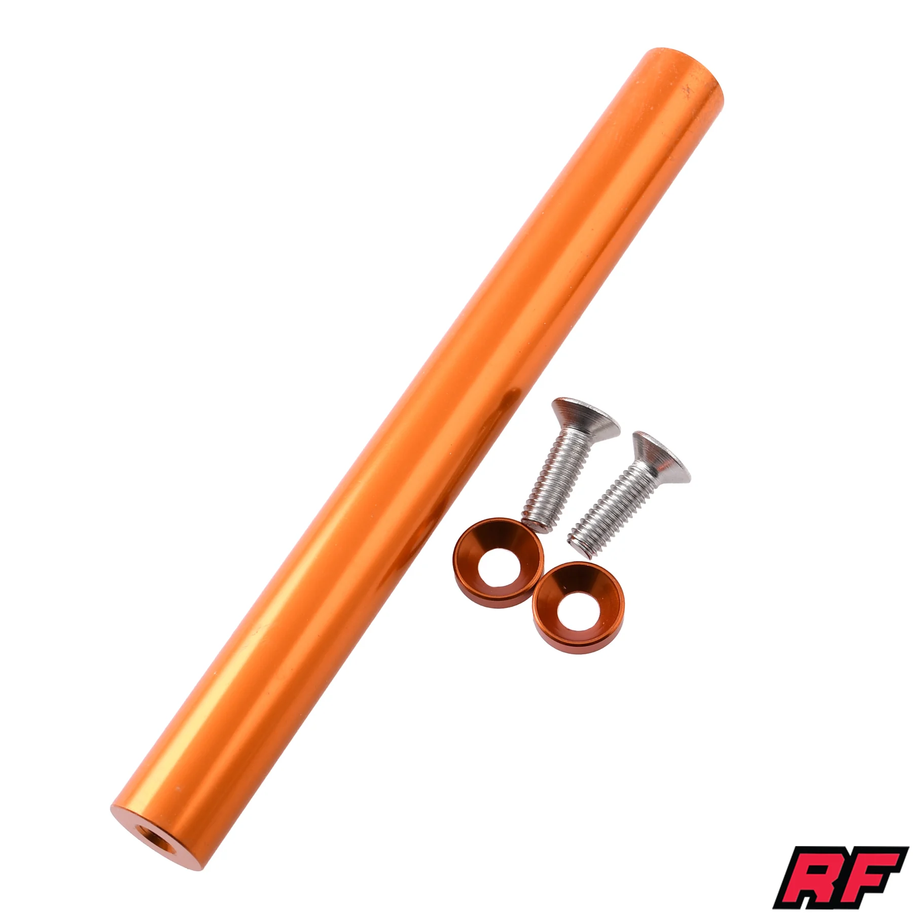 Uchwyt / rozpórka bagażnika Simson S50 S51 S70 aluminium CNC pomarańczowy kpl. Racing Force — ujęcie 1