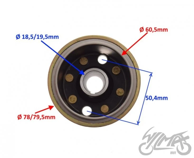 Stator zapłonu + koło magnesow silnik ZS154FMI-2 — ujęcie 2