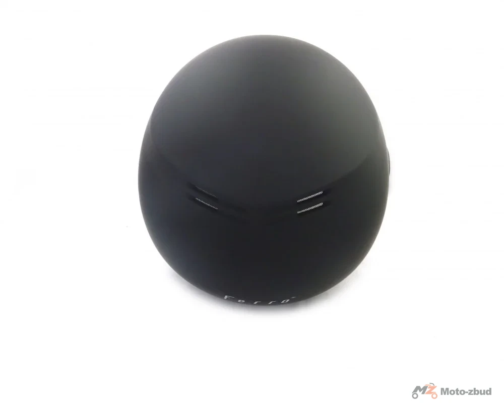 Kask Ferro 809AL z szybą i blendą przeciwsłoneczną bez szczęki czarny mat S — ujęcie 3