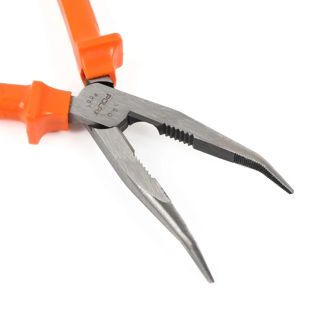 Szczypce wydłużone wygięte uchwyty plastikowe Cr-V 200 mm — ujęcie 3