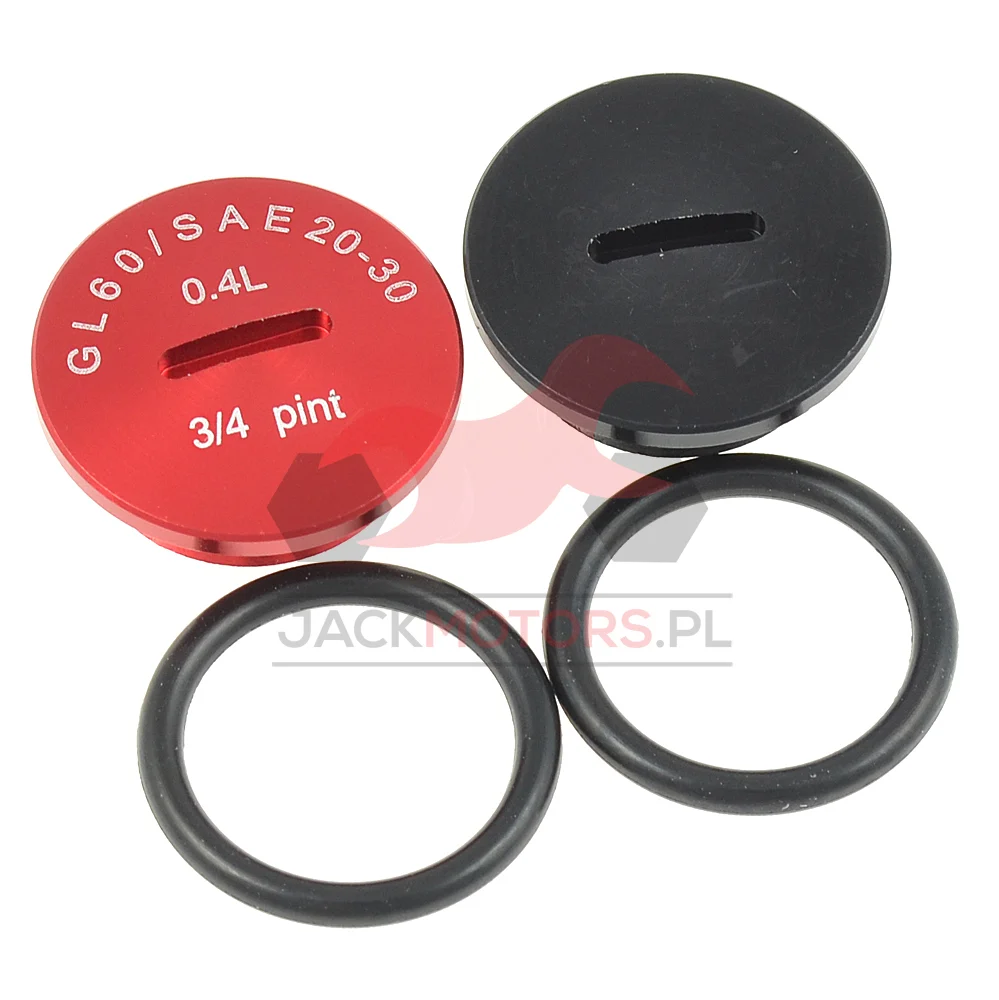 Korek oleju Simson czerwony czarny aluminium kpl. DPR Classic — ujęcie 1