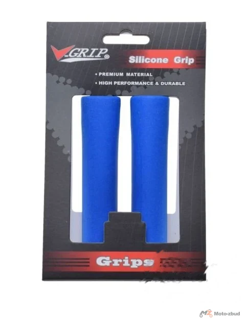 Chwyt kierownicy V-GRIP rowerowy silikon niebieski