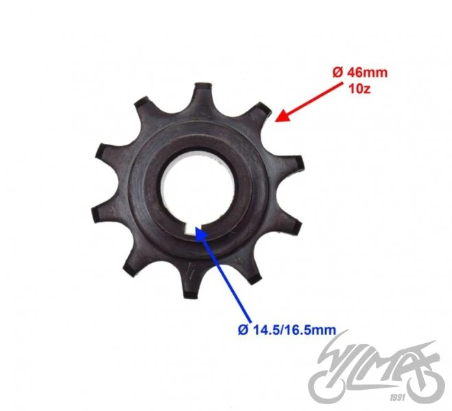 Zębatka zdawcza 10 zębów 415 silnik row. 50 cc 2T — ujęcie 2