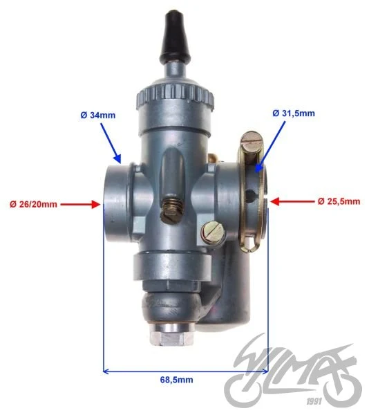 Gaźnik do WSK 125, wariant CN — WS3001 — ujęcie 2