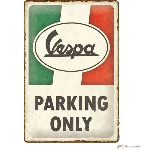 Tablica plakat 20 × 30 Vespa parking only 22421
