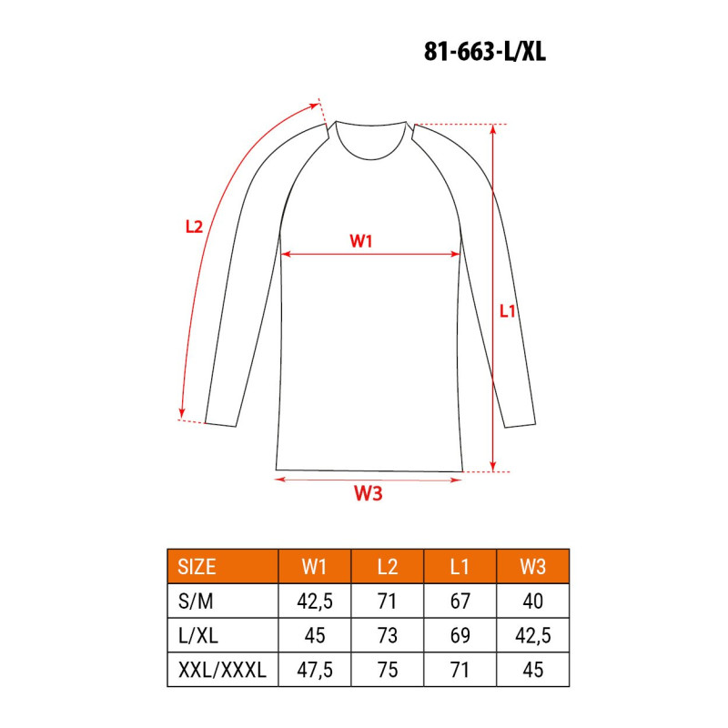 Koszulka termoaktywna Carbon, rozmiar L/XL NEO TOOLS 81-663-L/XL — ujęcie 2