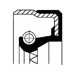 Uszczelniacz 40×60×10×12 skrzyni biegów CORTECO 01034065B — ujęcie 4
