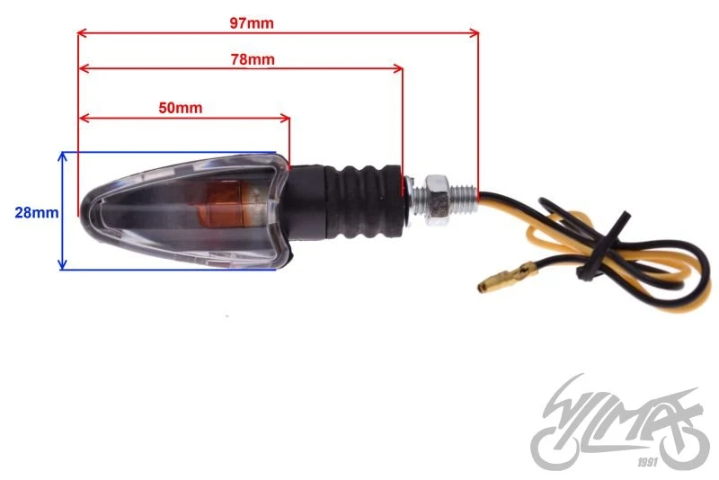 Kierunkowskaz owalny lewy przedni, wariant jasny — 12 V 10 W, AL7002LB — ujęcie 2