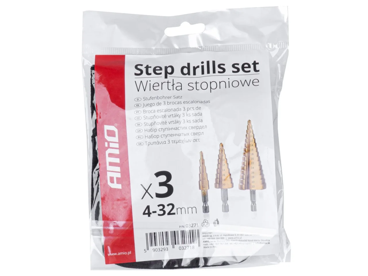 Wiertła stożkowe stopniowe do metalu zestaw — ujęcie 2