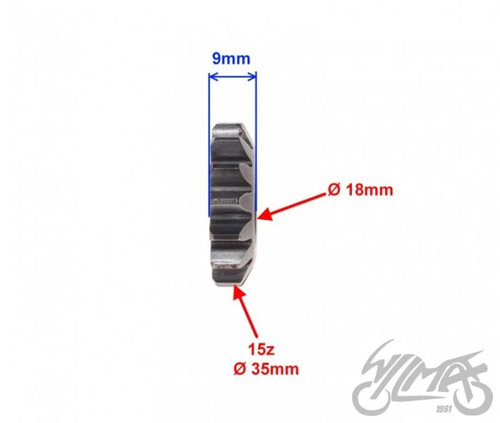 Koło pośrednie rozr. elektr. CPI QM125-2D 125 — ujęcie 2