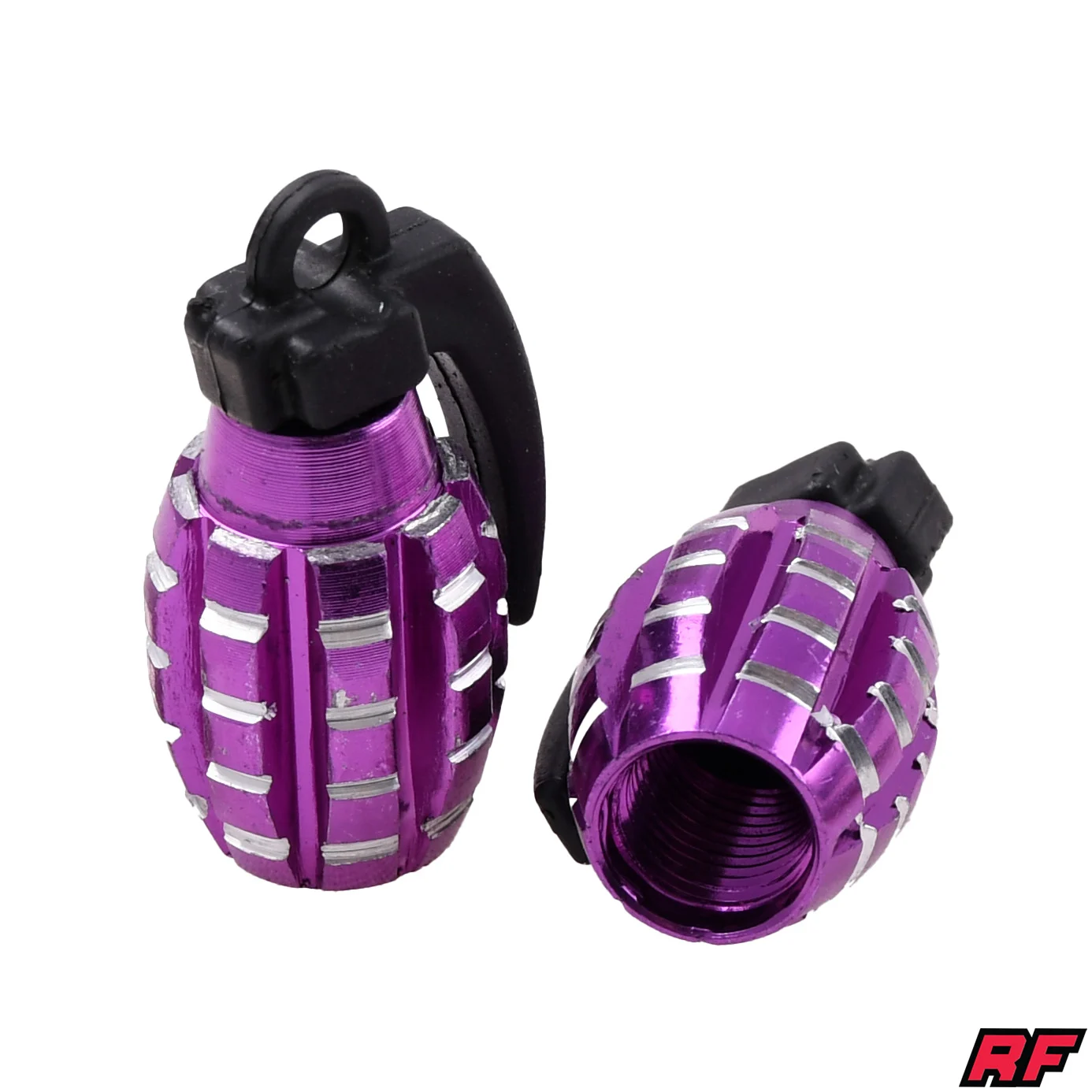 Nakrętka wentyla Racing Force grenade V2 fioletowa 2szt — ujęcie 1