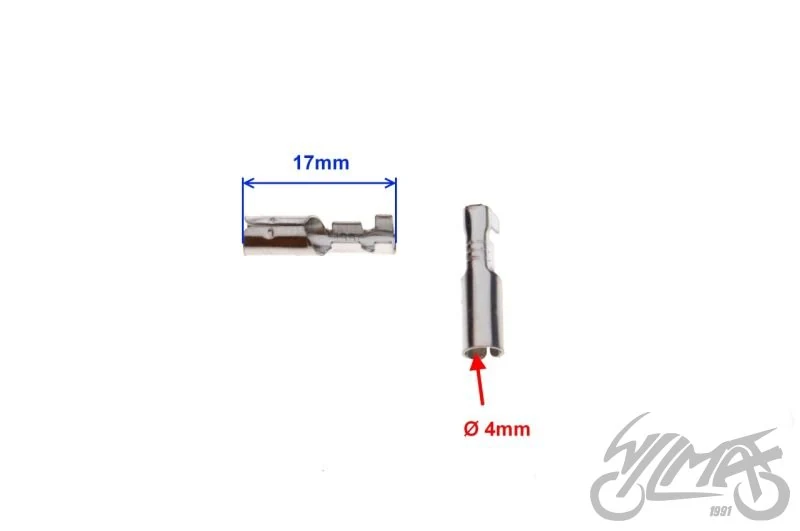 Konektor żeński 4,0 okrągły opk 100 sztuk — ujęcie 2