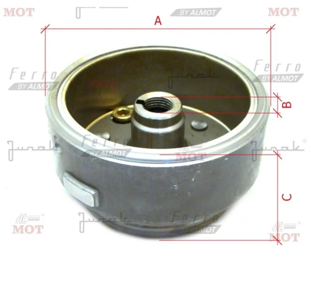 Junak S200 koło magnesowe — ujęcie 2