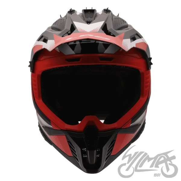 Kask LS2 MX708 Fast II Fort Black Red — 3XL — ujęcie 3
