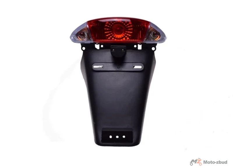 Lampa tylna z błotnikiem QT-4, biały wariant kierunkowskazów — komplet ZLO2422 — ujęcie 2
