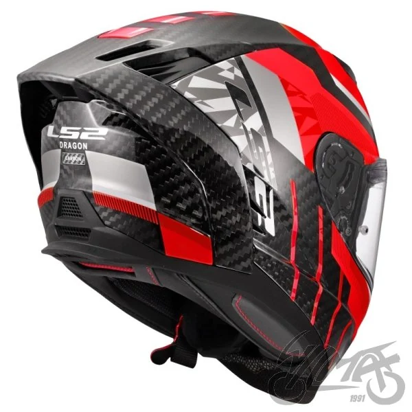 Kask LS2 FF807 Dragon Trax Red — rozmiar XL — ujęcie 4