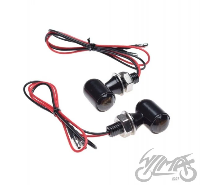 Kierunkowskaz mini LED, czarny — komplet AM1496