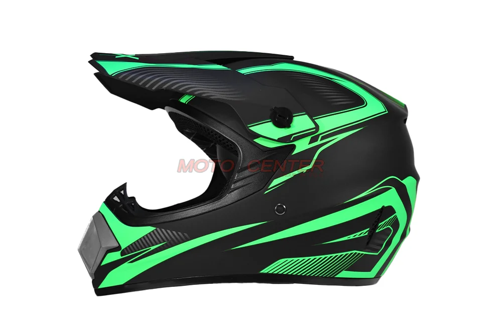 Kask crossowy MPX WL-905 czarny mat/zielony M — ujęcie 2