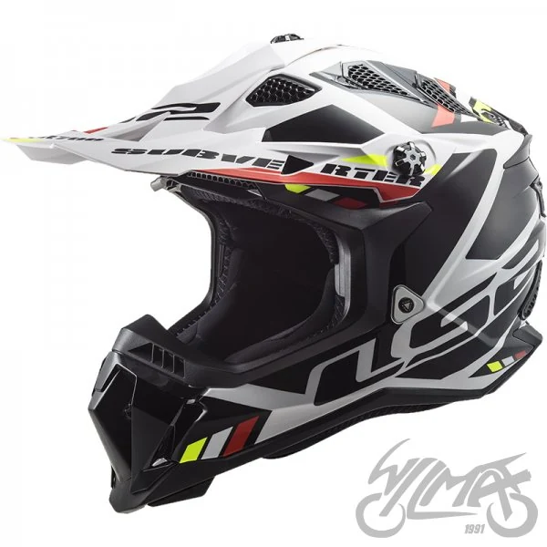 Kask crossowy LS2 MX700 Subverter Evo II Stomp White Black — XL — ujęcie 1