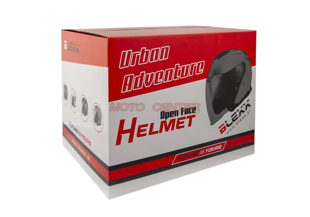 Kask motocyklowy otwarty z blendą BLEXX OF-835 biały mat XL Homologacja ECE R22.06 — ujęcie 7