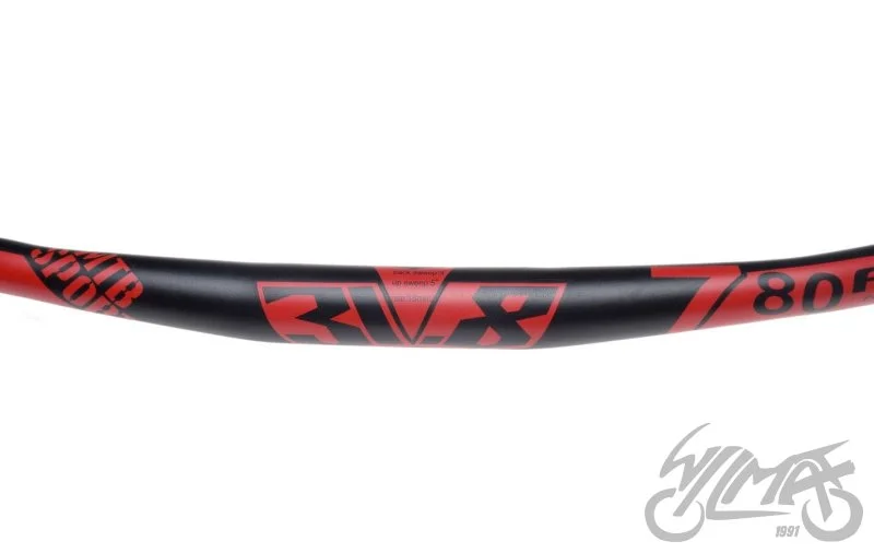 Kierownica rowerowa gięta aluminium 31,8/780 czerwona — ujęcie 2