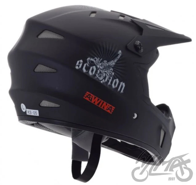 Kask rowerowy Awina by MOON BMX L czarny mat — KS05 — ujęcie 2