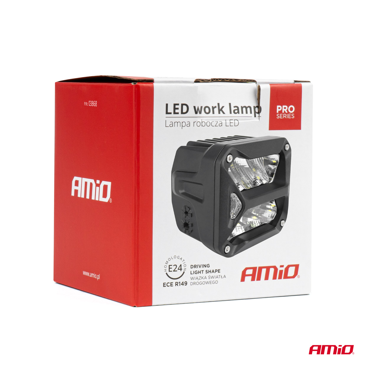 Lampa robocza drogowa LED PRO reflektor homologacja ECE R149 12 V 24 V — ujęcie 6