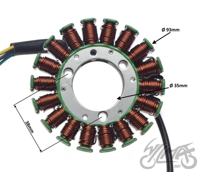 Stator 18 cewek do Suzuki DR-Z250 — 2001–2007 — ujęcie 2