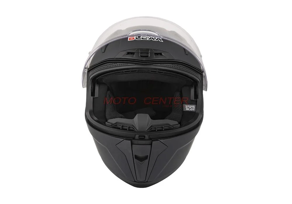 Kask zamknięty z blendą i lampą LED BLEXX FF953 grafit mat L ECER22.06 — ujęcie 4