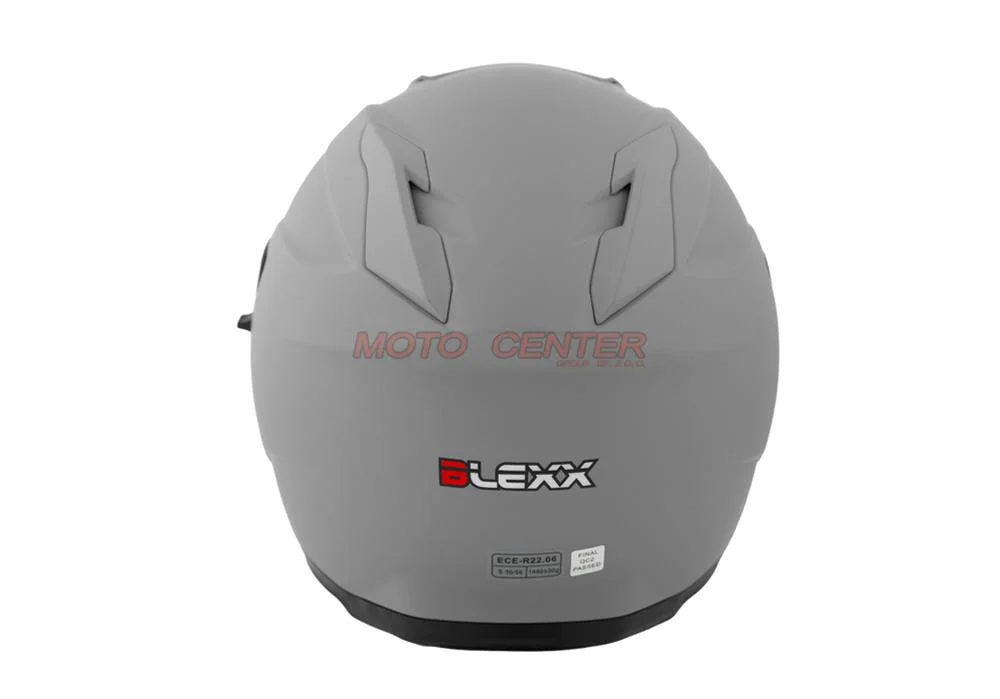 Kask motocyklowy otwarty z blendą BLEXX OF-835 grey mat XS Homologacja ECE R22.06 — ujęcie 4