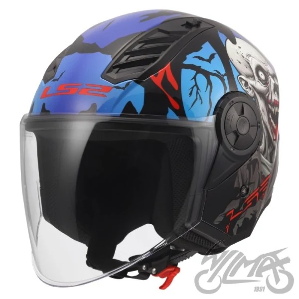Kask LS2 OF616 Airflow II zombie II bl.r. Blue — rozmiar S — ujęcie 1