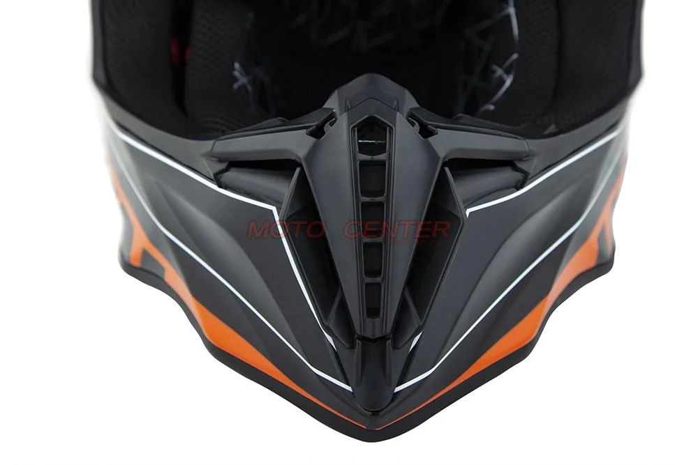 Kask crossowy BLEXX MD-902 czarny/pomarańczowy Matowy rozmiar XS Homologacja ECE R22.06 — ujęcie 4