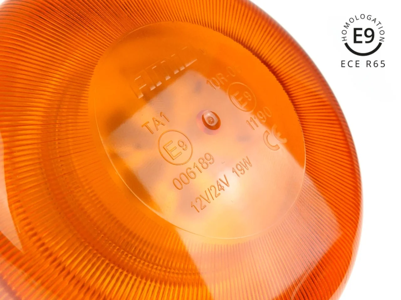 Lampa ostrzegawcza R65 R10 36LED 12/24V IP56 na śrubie — ujęcie 4