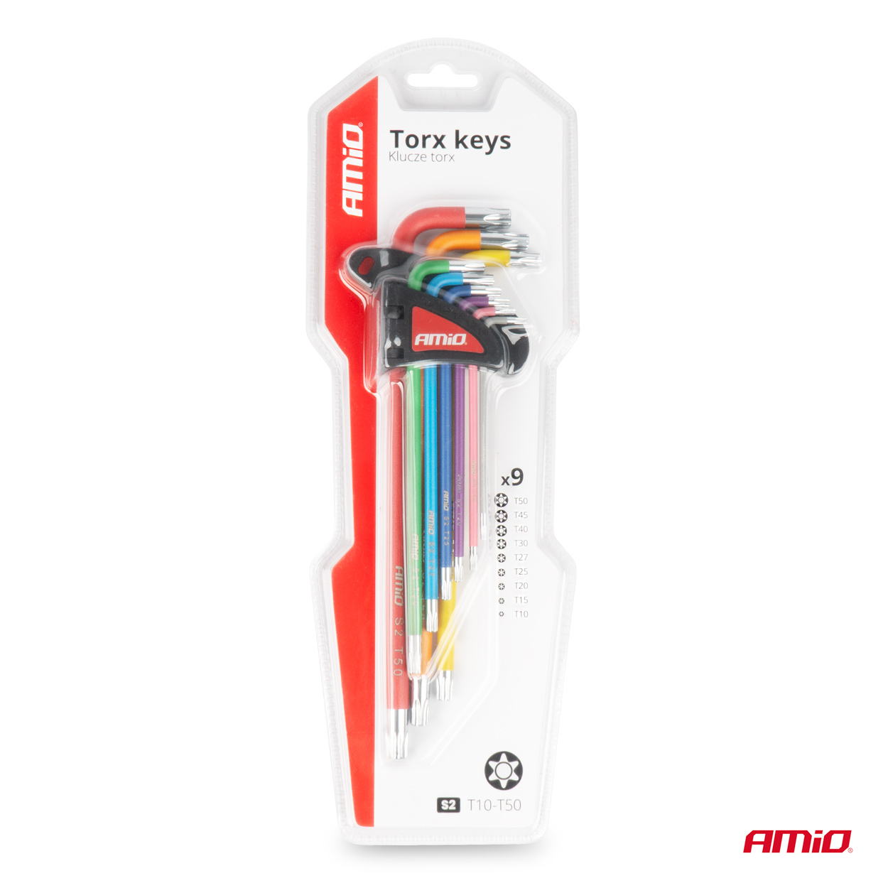 Klucze TORX extra długie zestaw imbusy zestaw 9 szt. S2 — ujęcie 4