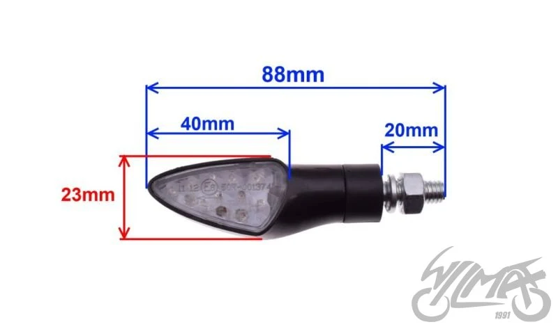 Kierunkowskazy LED 12 V AM1372 — para — ujęcie 2