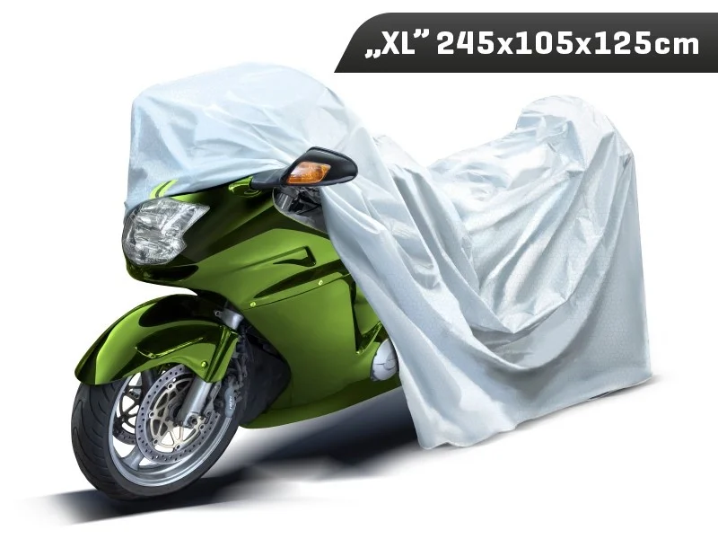 Pokrowiec na motocykl - rozmiar XL - 3-warstwy odblaski
