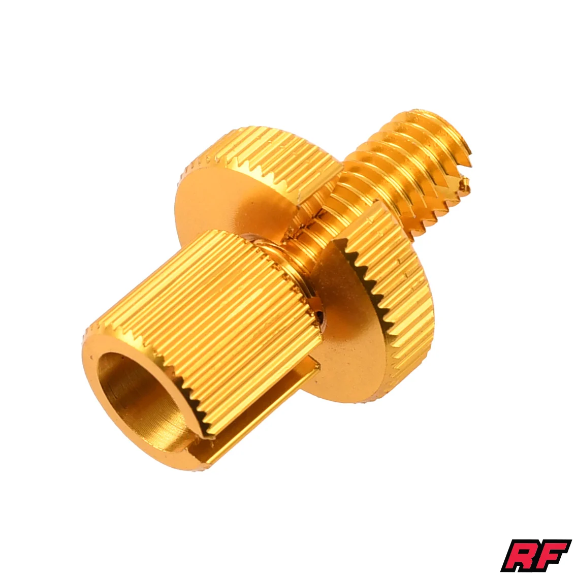 Napinacz linki M8 30 mm aluminium CNC złoty Racing Force — ujęcie 1