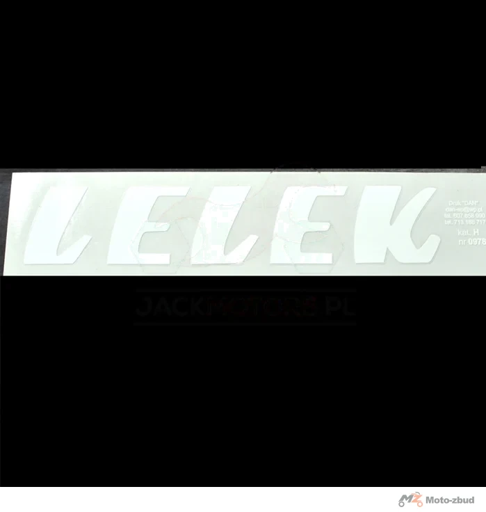 Naklejka WSK lelek biały PL