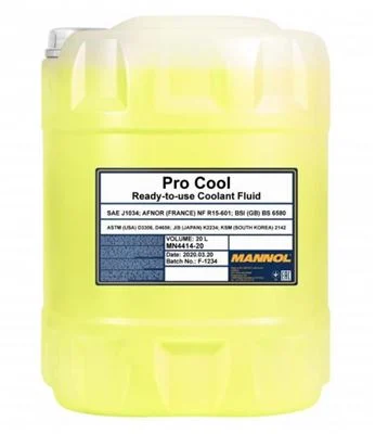 Płyn do chłodnic Mannol pro cool -40ST 20 l — ujęcie 1