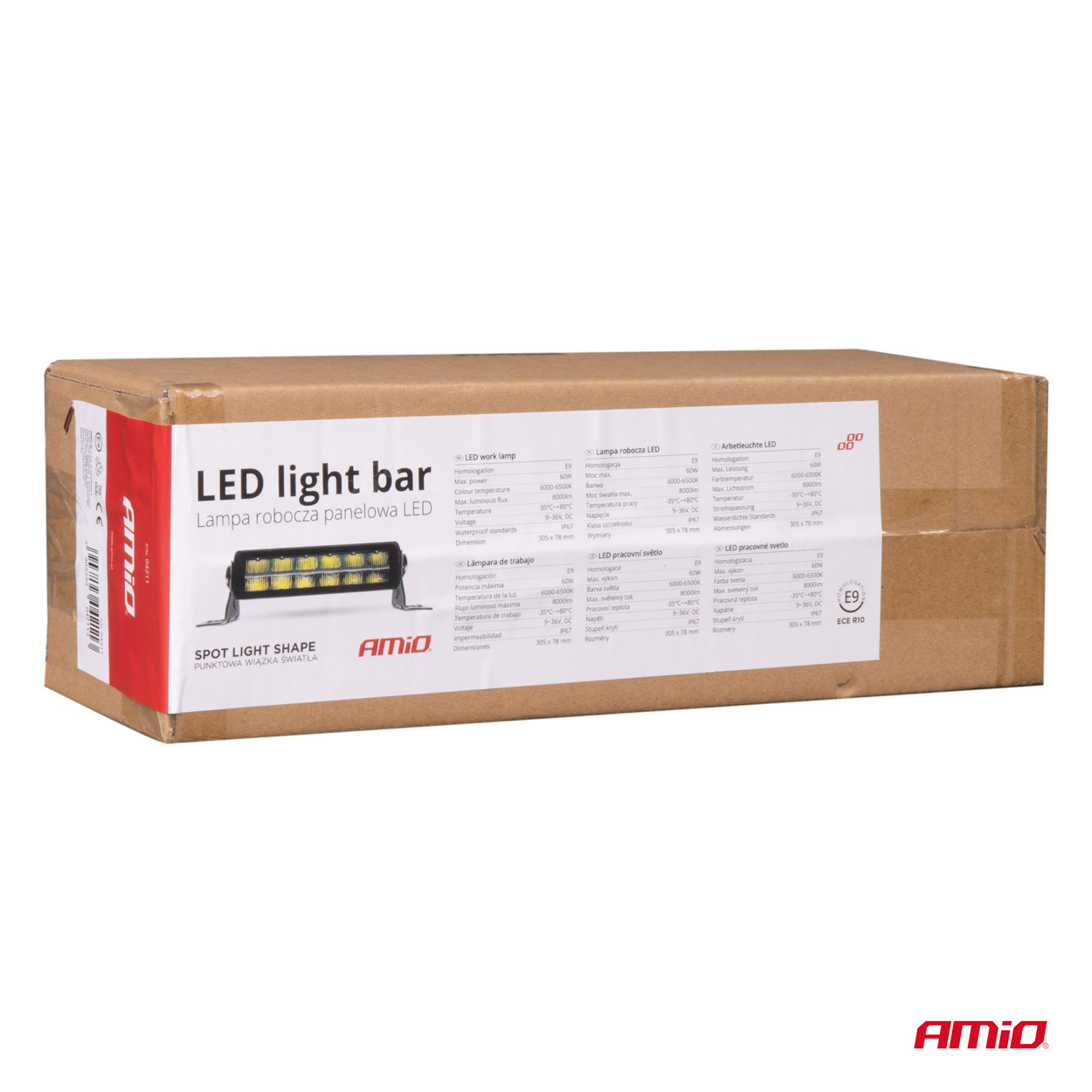 Lampa robocza panelowa LED BAR AWL70 60 W 6500K 8000lm 30 cm 12 V 24 V — ujęcie 14