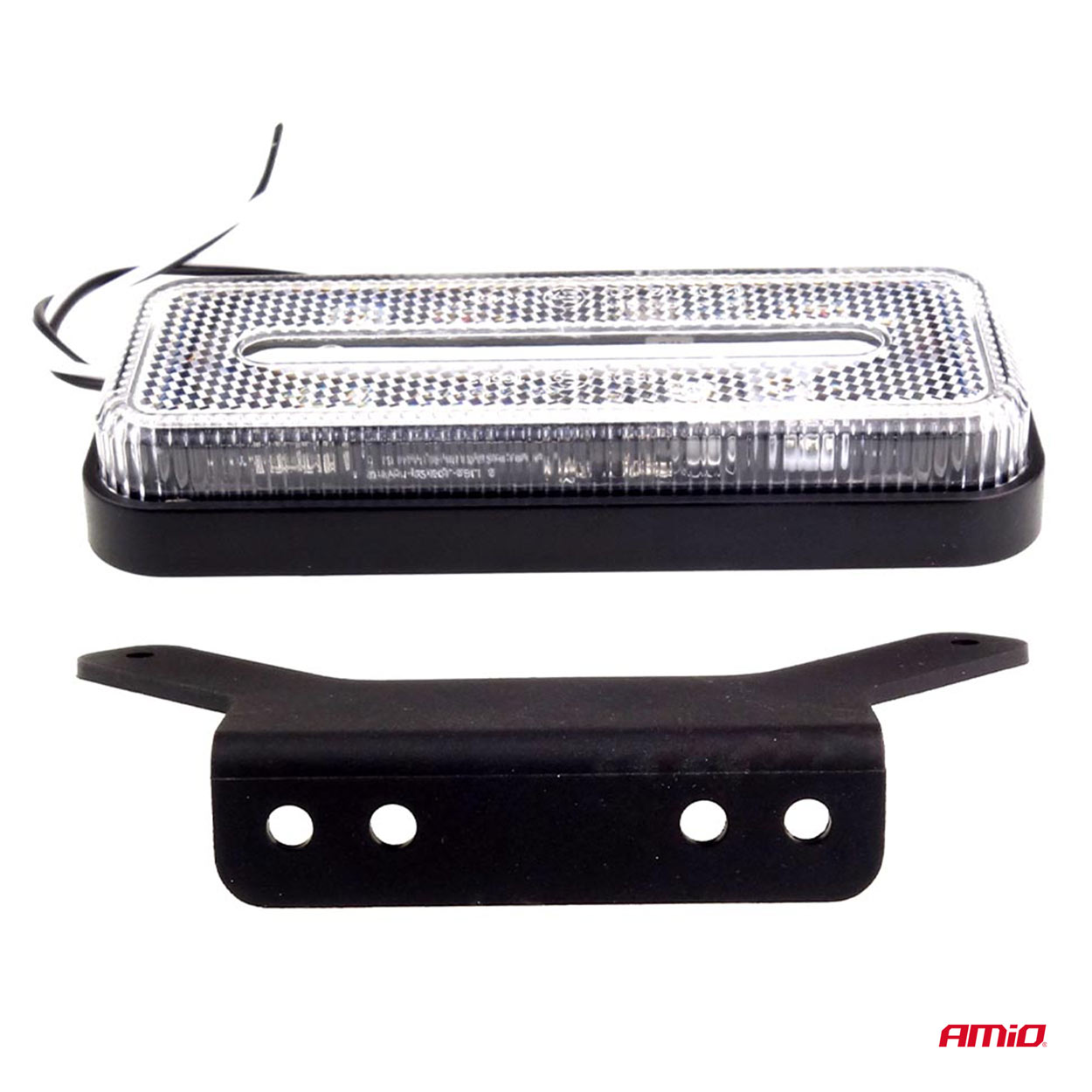 Lampa obrysowa LED OM-02-W prostokątna biała — ujęcie 4