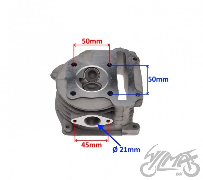 Głowica cylindra 80 cm³ 4T duże zawory Wilga Vapor — ujęcie 2