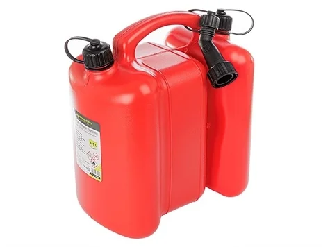 Kanister plastikowy dwukomorowy na paliwo / olej 6+3 l