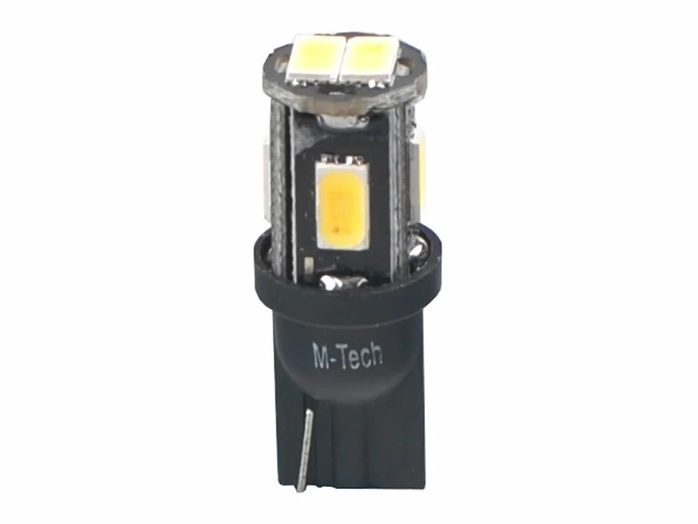 Żarówka W5W T10 12V 6 LED HP biała M-TECH PLATINUM (2szt.) — ujęcie 2