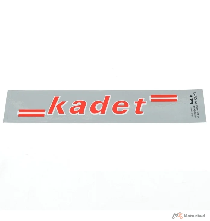 Naklejka Romet kadet chrom czerwień biel
