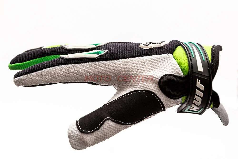 Rękawice crossowe Junior Wulf Stratos Green XXXS — ujęcie 3